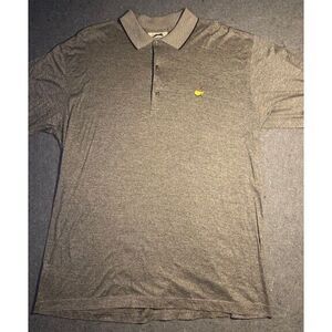 SLAZENGER MASTERS Men's Golf Polo Shirt LARGE SOLID GRAY‎